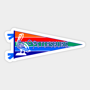 St. Petersburg Flag Pennant Sticker